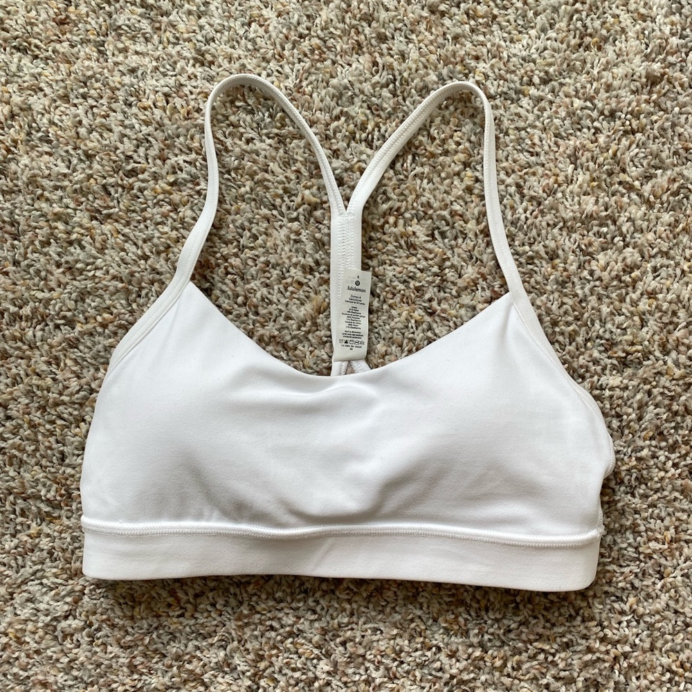 Lululemon white sports bra size 6